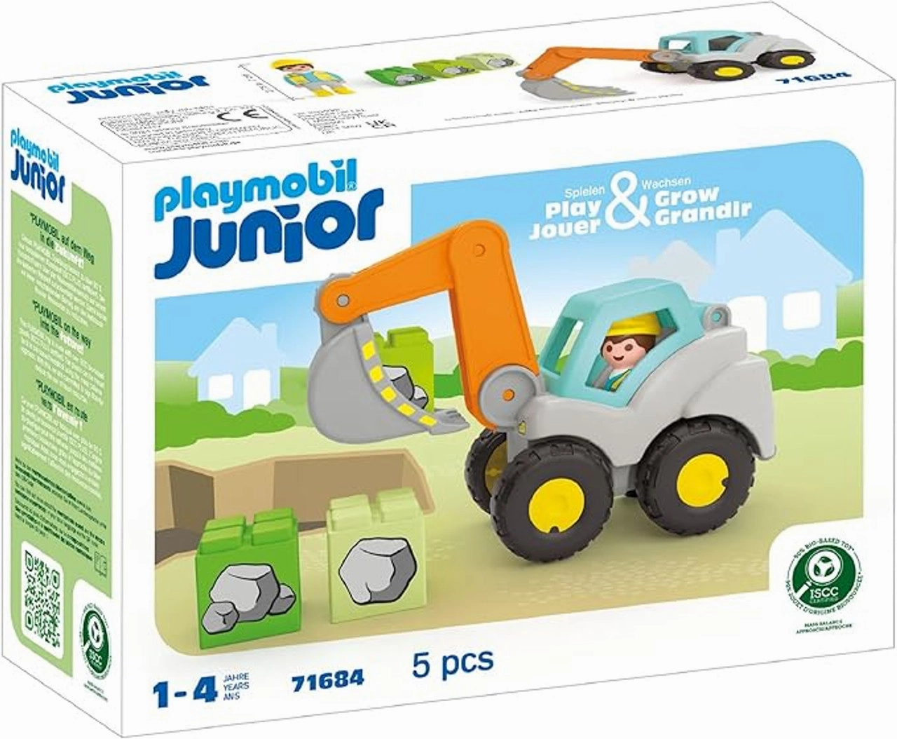 Playmobil Toys Playmobil Junior Shovel Excavator 71684