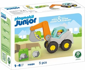 Playmobil Toys Playmobil Junior Shovel Excavator 71684