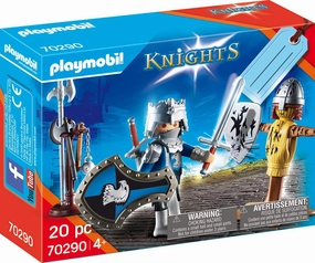 Playmobil Toys Playmobil Knights 70290 Gift Set with Knight Incl. Gift Tag On The Box, for Ages 4 