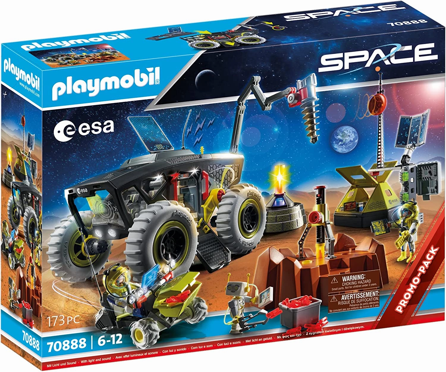 Playmobil Toys Playmobil Space 70888 ESA Mars Expedition with vehicles, light and sound effects