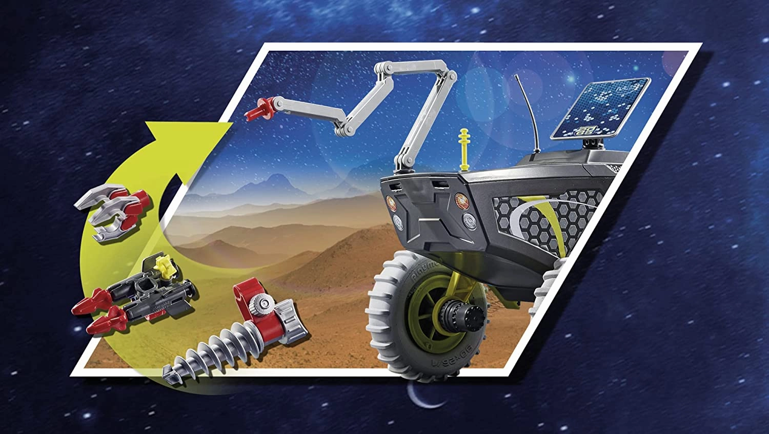 Playmobil Toys Playmobil Space 70888 ESA Mars Expedition with vehicles, light and sound effects