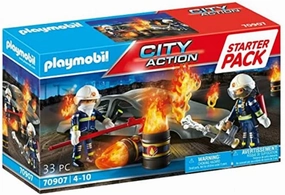 Playmobil Toys Playmobil STARTER PACK POMPIER INCENDIE