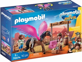 Playmobil Toys Playmobil The Movie 70074 Marla and Del with Flying Horse
