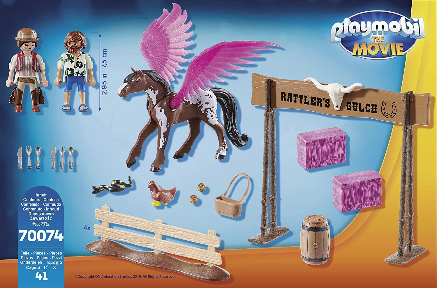 Playmobil Toys Playmobil The Movie 70074 Marla and Del with Flying Horse