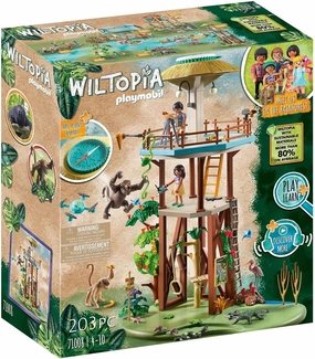 Playmobil Toys PLAYMOBIL Wiltopia 71008 Research Tower with Compass and Toy Animals, Sustainable Toy for Children
