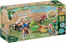 Playmobil Toys PLAYMOBIL Wiltopia 71011 Animal Rescue Quad with Toy Animals, Sustainable Toy for Kids