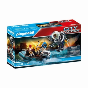 Playmobil Toys Police Jet Pack with Boat