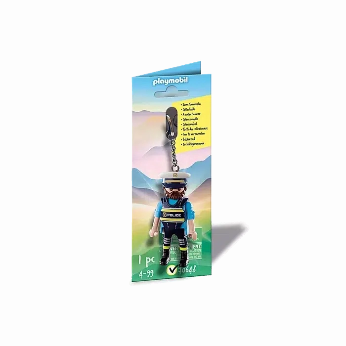 Playmobil Toys Police Keychain