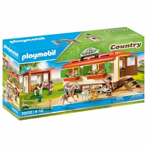 Playmobil Toys Pony Shelter with Mobile Home