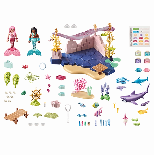 Playmobil Toys Princess Magic - Mermaid Animal Care 71499