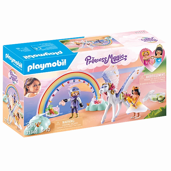 Playmobil Toys Princess Magic - Pegasus with Rainbow in the Clouds 71361