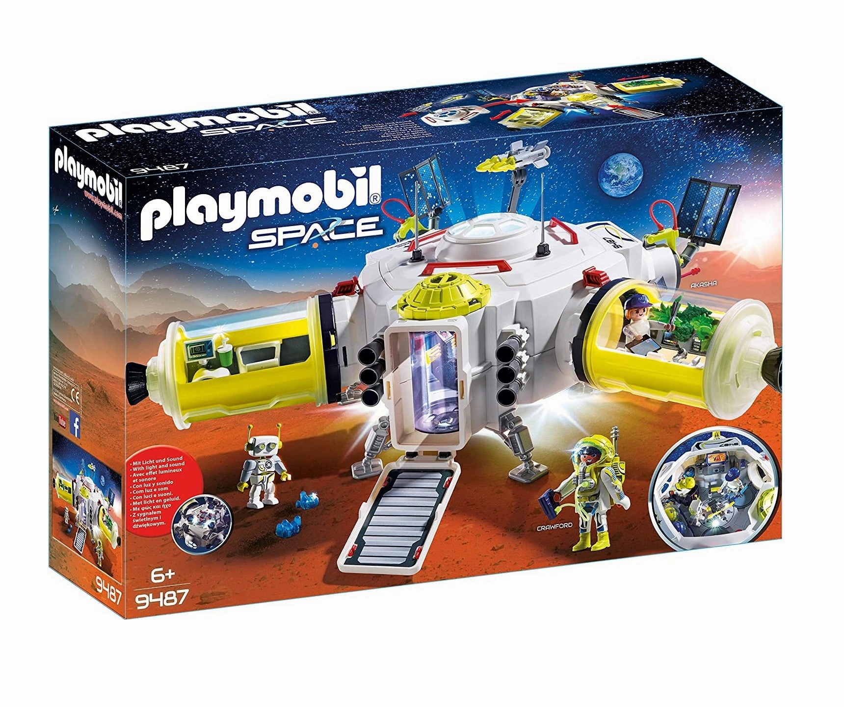 Playmobil Toys Space - Mars Space Station 9487