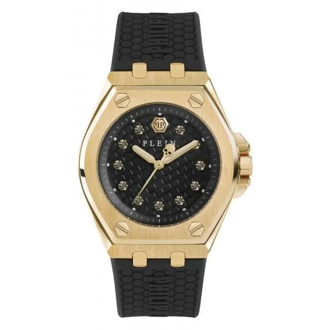 Montre pour femme Plein Extreme Lady en acier doré et noir PWJAA0322