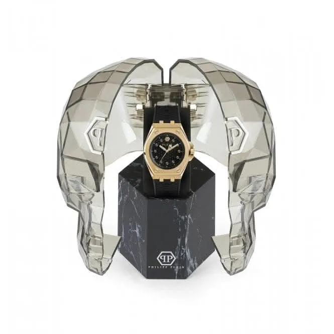 Montre pour femme Plein Extreme Lady en acier doré et noir PWJAA0322