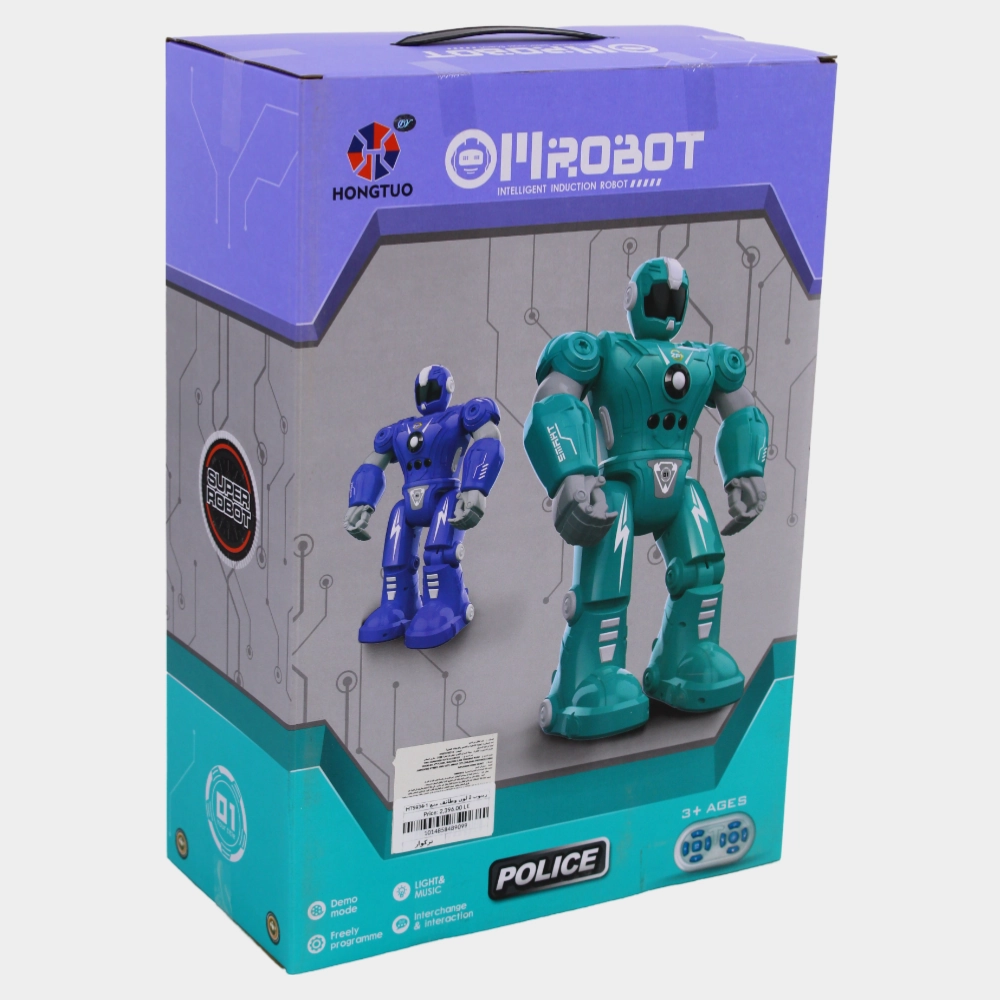 Police Robot Action Figure - Aqua