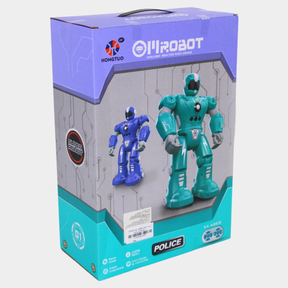 Police Robot Action Figure - Purple