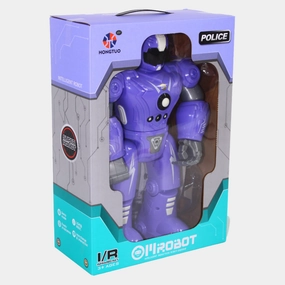 Police Robot Action Figure - Purple