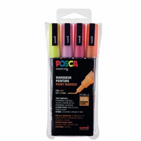 Posca Uni Marker PC-3M 4 Glitter Colors Red