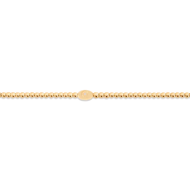 Protégez Votre Énergie La Positivité est Puissance Bracelet Doré 17,5 cm 6785 Joma Jewellery