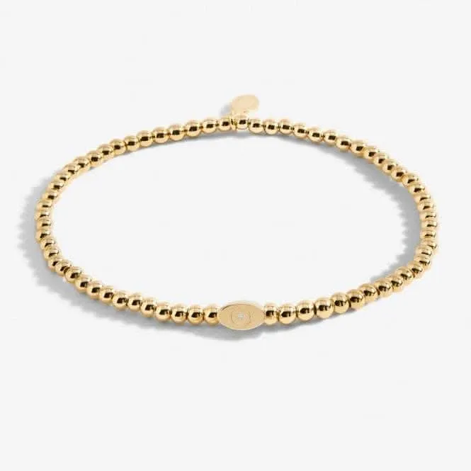 Protégez Votre Énergie La Positivité est Puissance Bracelet Doré 17,5 cm 6785 Joma Jewellery