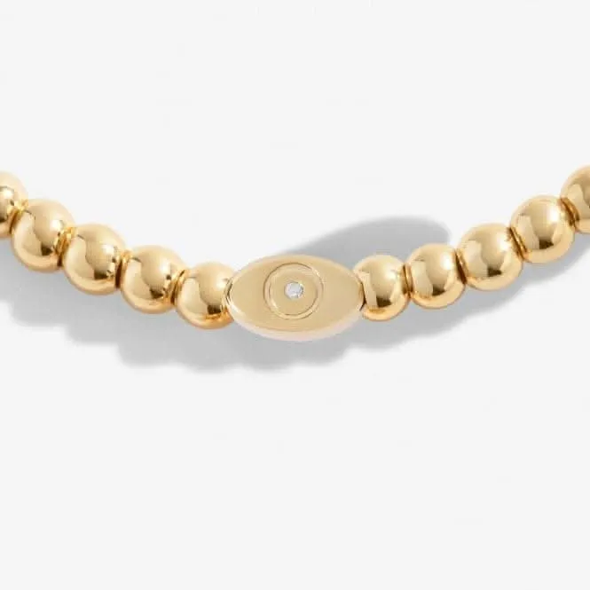 Protégez Votre Énergie La Positivité est Puissance Bracelet Doré 17,5 cm 6785 Joma Jewellery
