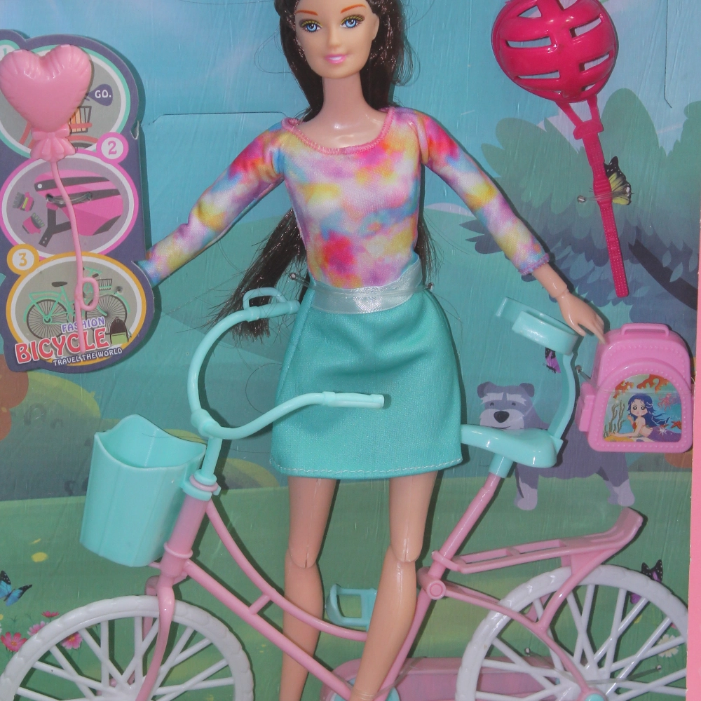 Q.Joele Articulated Doll Bike Set  Adventure Ready for Little Riders
