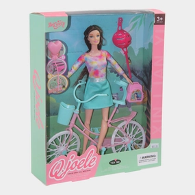 Q.Joele Articulated Doll Bike Set  Adventure Ready for Little Riders