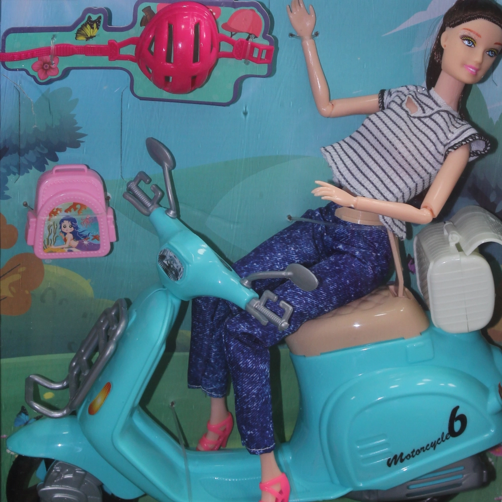 Q.Joele Doll Motorcycle Set  Ride into Adventure