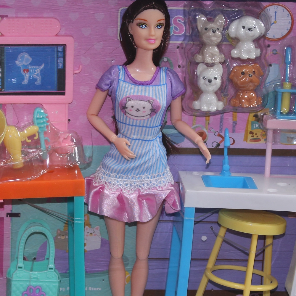 Q.Joele Doll Pet Shop Set  A World of Fun for Animal Lovers