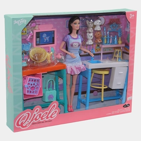 Q.Joele Doll Pet Shop Set  A World of Fun for Animal Lovers