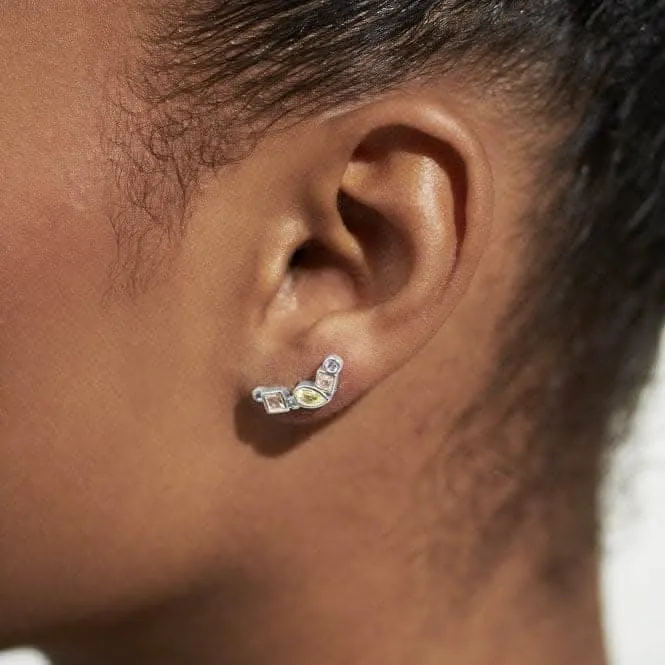 Boucles d'oreille argentées à pierres précieuses Radiant Treasures 5833 Joma Jewellery