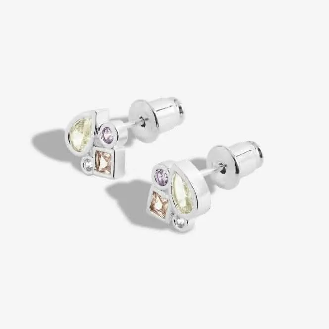 Boucles d'oreilles en argent avec pierres précieuses éclatantes 5839 Joma Jewellery