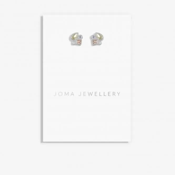 Boucles d'oreilles en argent avec pierres précieuses éclatantes 5839 Joma Jewellery