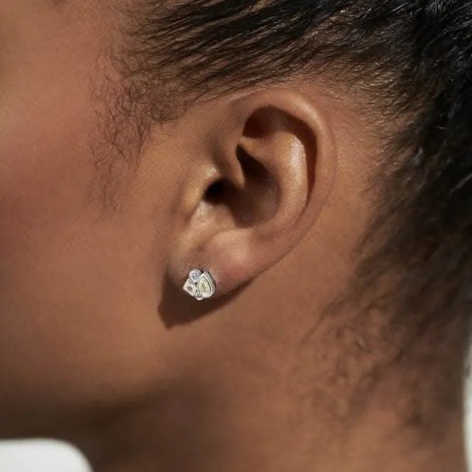 Boucles d'oreilles en argent avec pierres précieuses éclatantes 5839 Joma Jewellery