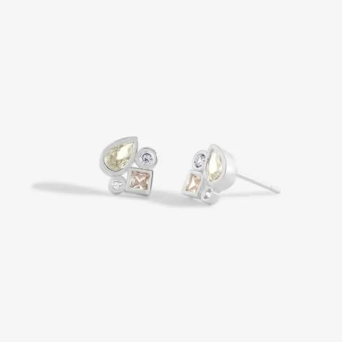 Boucles d'oreilles en argent avec pierres précieuses éclatantes 5839 Joma Jewellery