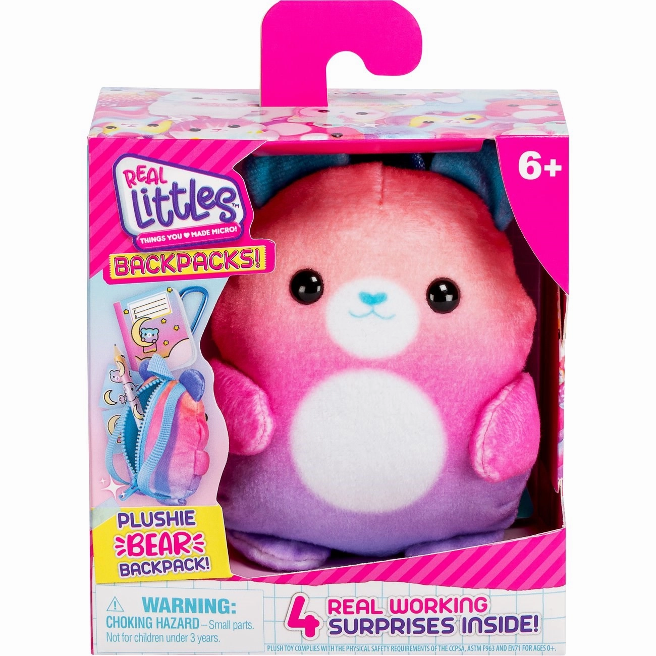 Real Littles Backpack Plush Bear