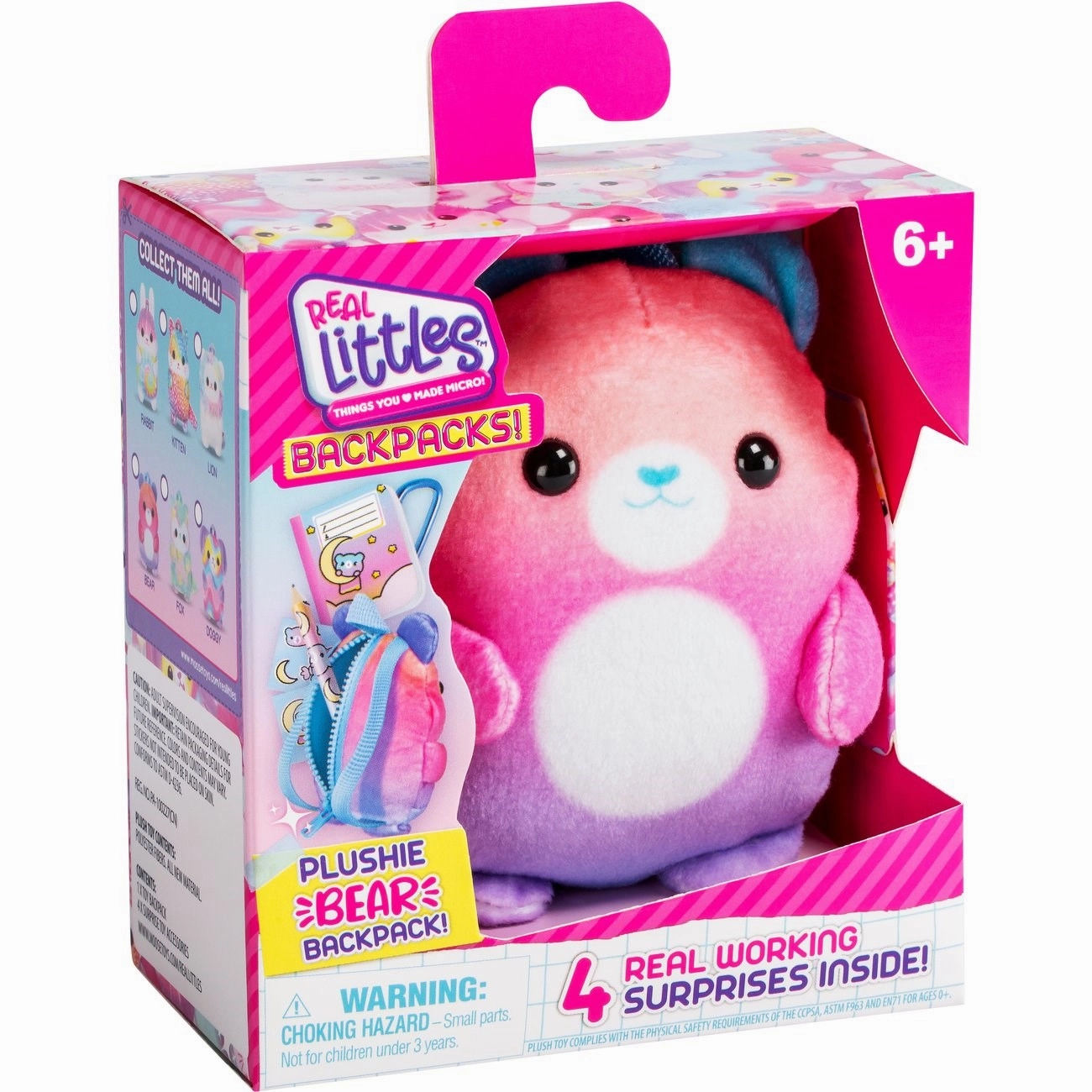 Real Littles Backpack Plush Bear