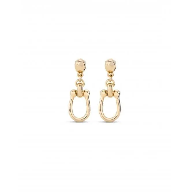 Boucles d'oreilles Serotonin en or plaqué 18k avec liens moyens PEN0944ORO0000U Unode50 Bijoux et Accessoires