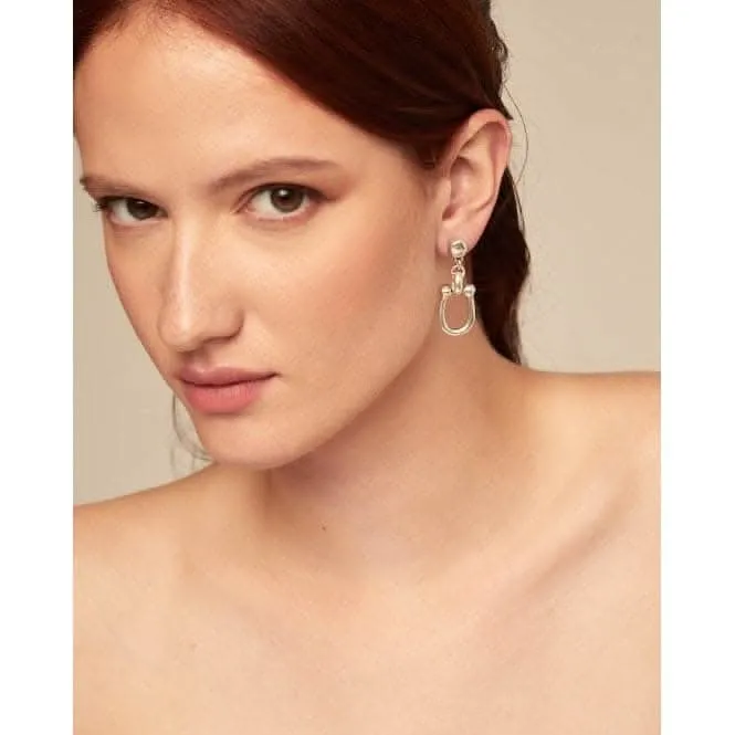 Boucles d'oreilles à maillons moyens plaquées argent sérotonine PEN0944MTL0000U Unode50 Bijoux et accessoires