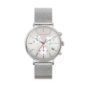 Montre Homme Cadran Ton Argent Bracelet Maille Argentée BKPMMF901