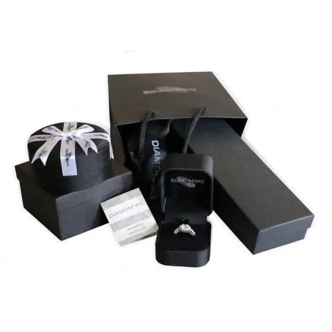 Petits créoles pave larges Huggies E6060 Diamonfire Jewellery