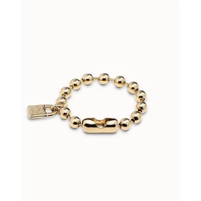 Bracelet en métal doré à motifs flocons de neige Unode50 Bijoux et Accessoires