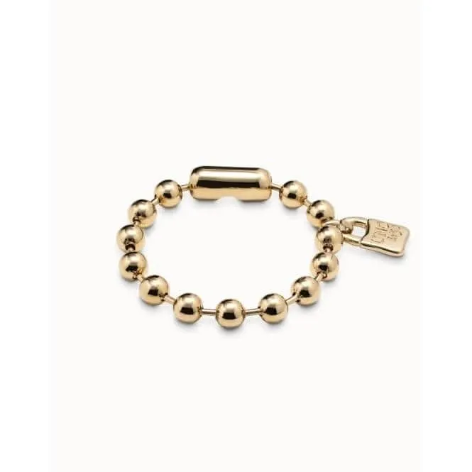 Bracelet en métal doré à motifs flocons de neige Unode50 Bijoux et Accessoires