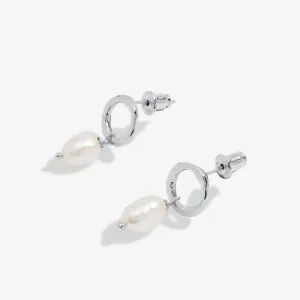 Boucles d'oreilles Solaria en perles baroques argentées 7168 - Joma Jewellery