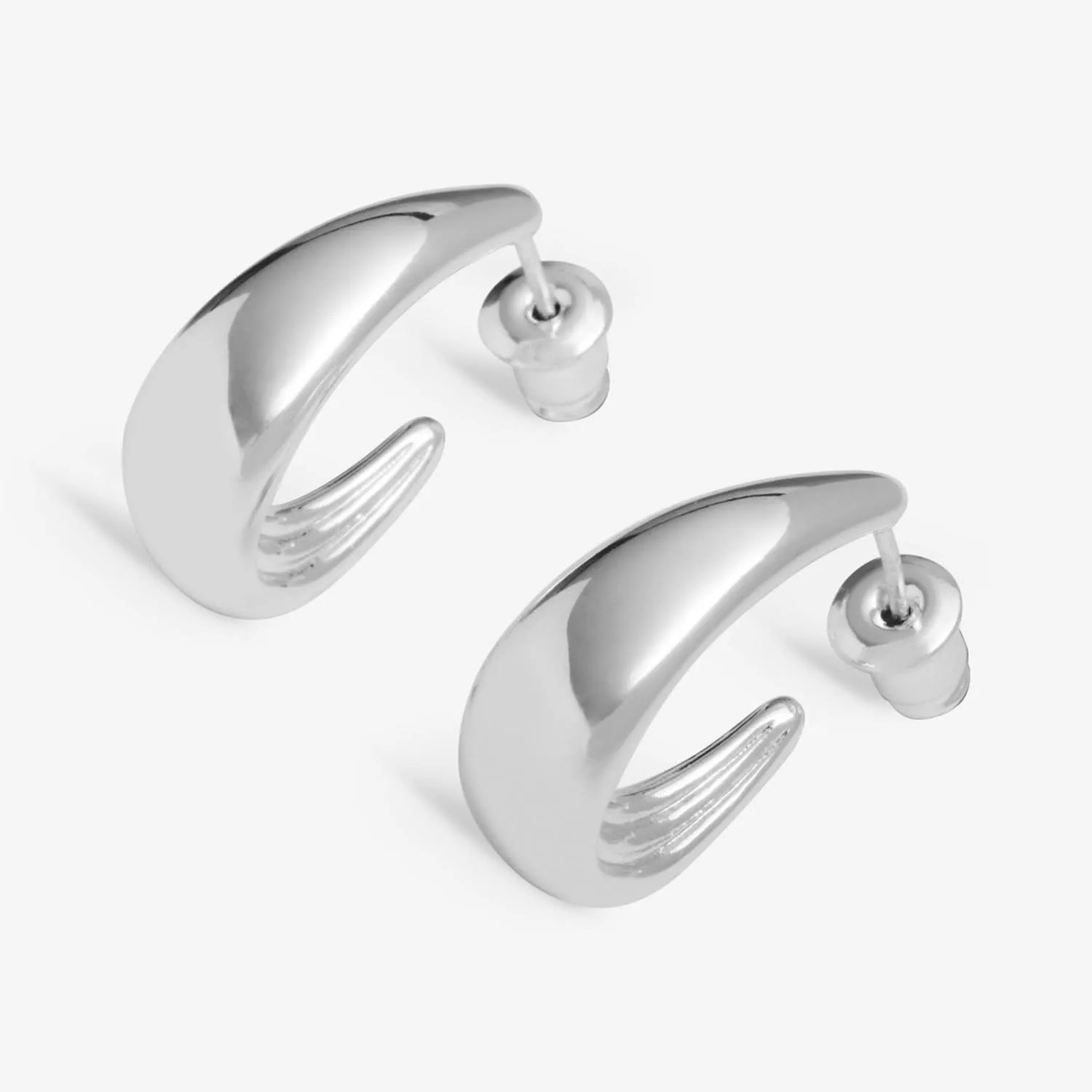 Boucles d'oreilles Soul Shine en argent plaqué, modèle conique 8476 par Joma Jewellery