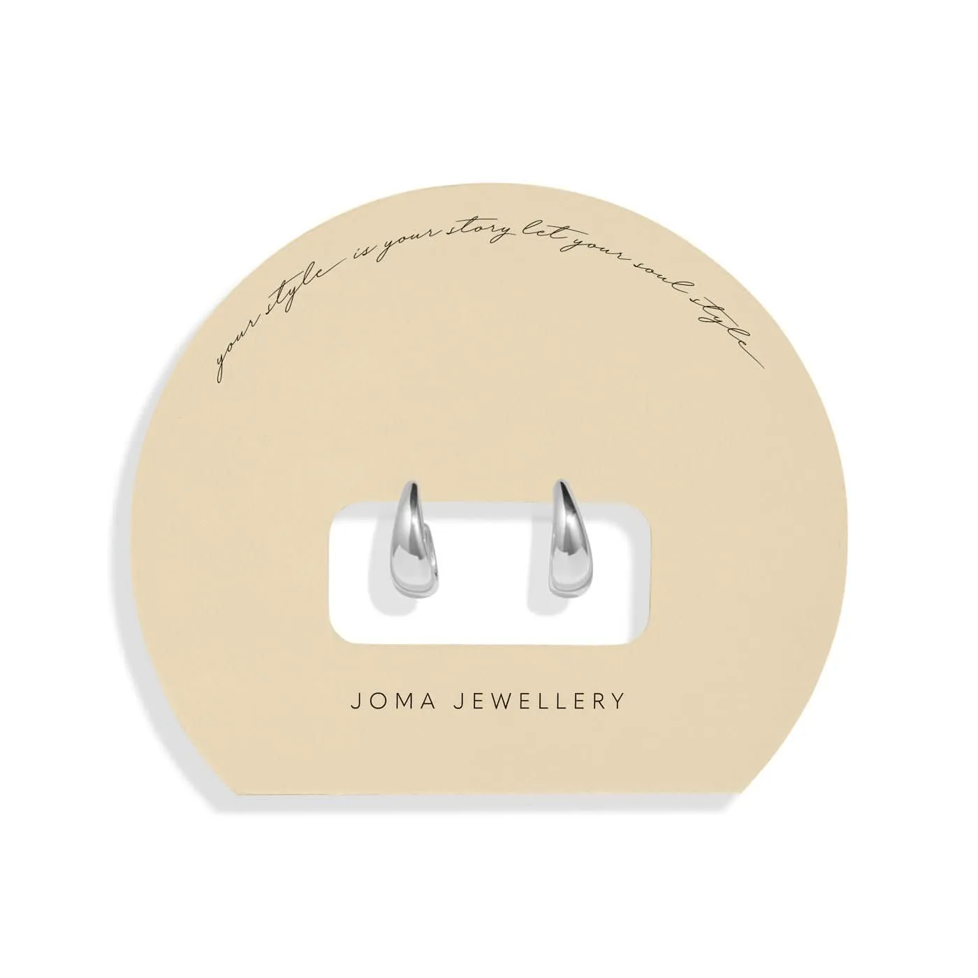 Boucles d'oreilles Soul Shine en argent plaqué, modèle conique 8476 par Joma Jewellery