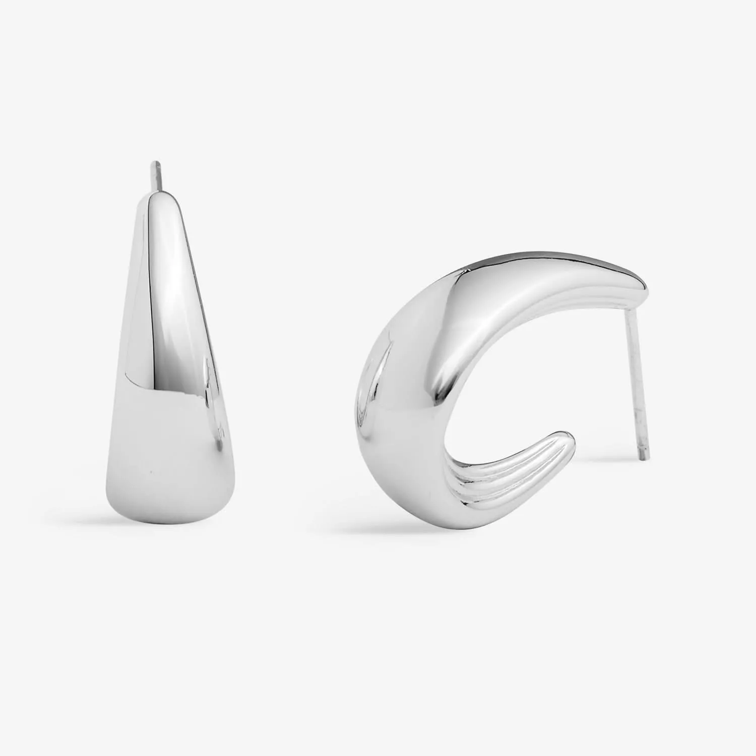 Boucles d'oreilles Soul Shine en argent plaqué, modèle conique 8476 par Joma Jewellery