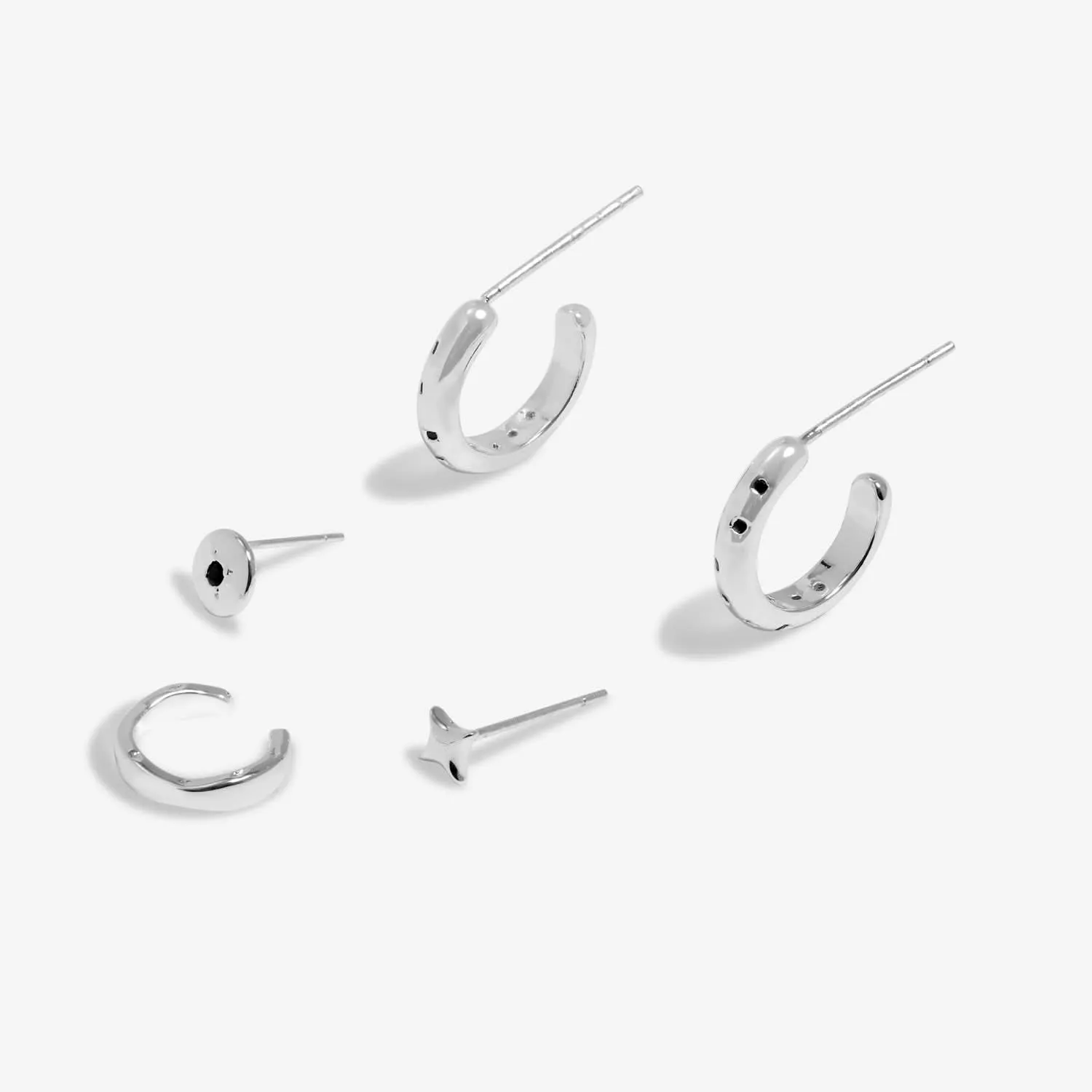 Piles de Style Ensemble de Boucles d'Oreilles en Argent Plaqué avec Pierres 7826 Joma Jewellery