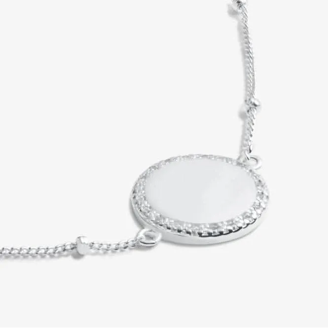 Bracelet en argent sterling avec disque pour 21e anniversaire pavé de 16cm   3cm JJS0010 Joma Jewellery