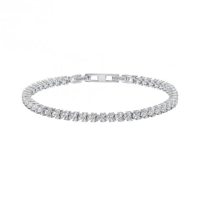 Bracelet en argent sterling avec zirconium cubique transparent B5475 - Diamonfire Jewellery